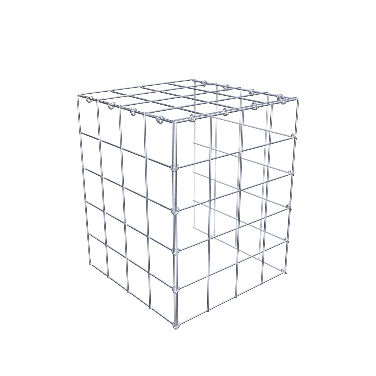 Extra gabion typ 4 50 cm x 40 cm x 40 cm (L x H x D), maskstorlek 10 cm x 10 cm, C-ring