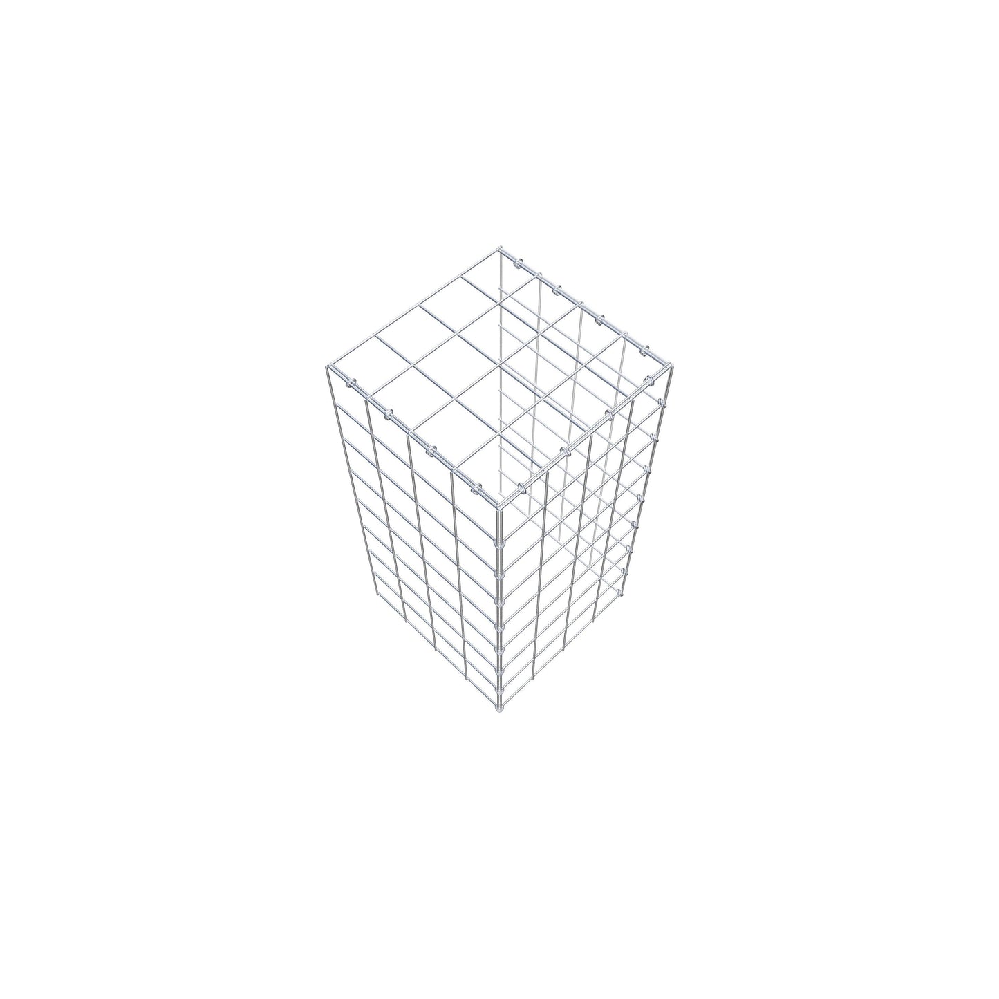 Gabião Tipo 4 80 cm x 40 cm x 40 cm (C x A x P), malhagem 10 cm x 10 cm, anel C