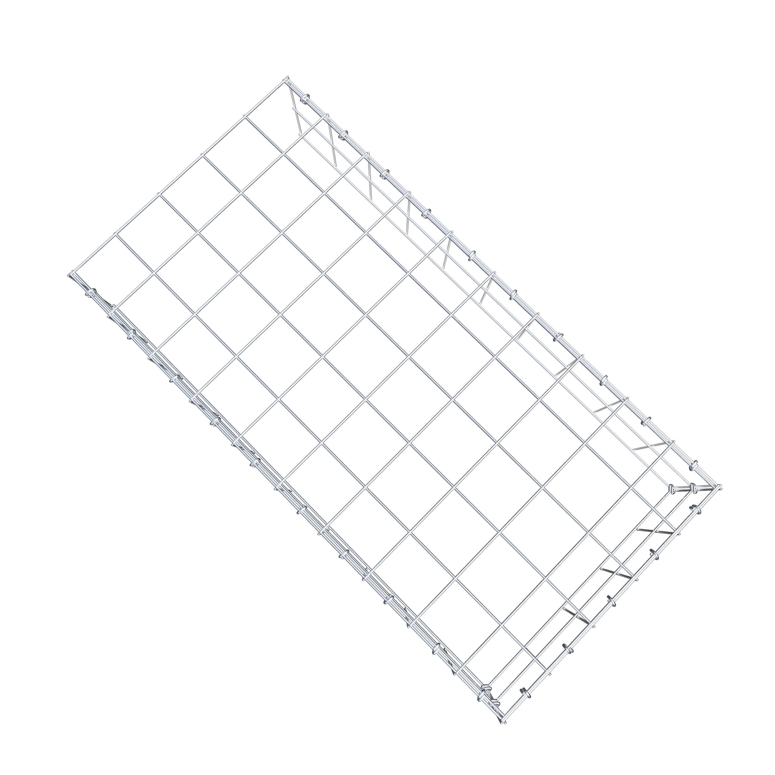 Gabião Tipo 4 100 cm x 20 cm x 50 cm (C x A x P), malhagem 10 cm x 10 cm, anel C