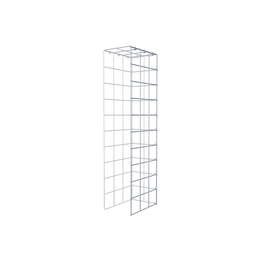 Mounted gabion type 4 100 cm x 30 cm x 20 cm (L x H x D), mesh size 10 cm x 10 cm, C-ring