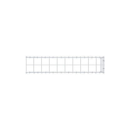 Gabião Tipo 4 100 cm x 30 cm x 20 cm (C x A x P), malhagem 10 cm x 10 cm, anel C