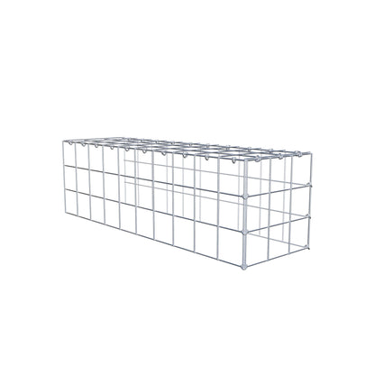 Gavión adicional tipo 4 100 cm x 30 cm x 30 cm (L x A x P), malla 10 cm x 10 cm, anillo en C