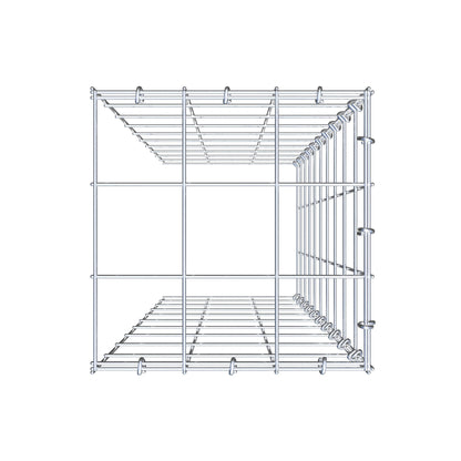 Gavión adicional tipo 4 100 cm x 30 cm x 30 cm (L x A x P), malla 10 cm x 10 cm, anillo en C
