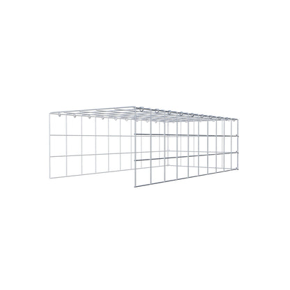Gabião Tipo 4 100 cm x 30 cm x 50 cm (C x A x P), malhagem 10 cm x 10 cm, anel C