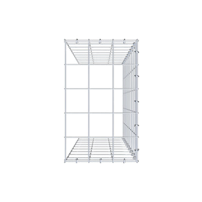 Gabião Tipo 4 100 cm x 30 cm x 50 cm (C x A x P), malhagem 10 cm x 10 cm, anel C