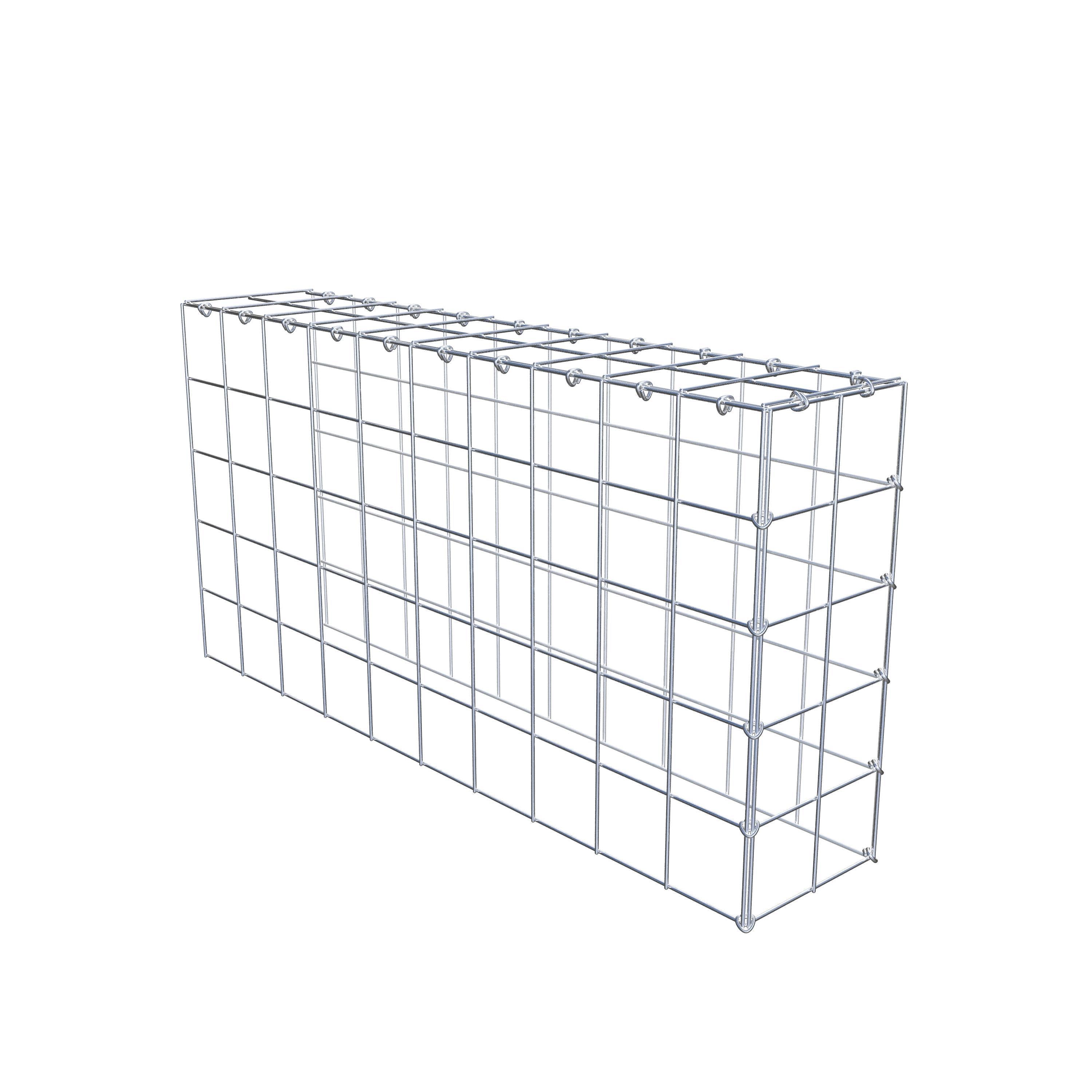 Gabião Tipo 4 100 cm x 50 cm x 20 cm (C x A x P), malhagem 10 cm x 10 cm, anel C