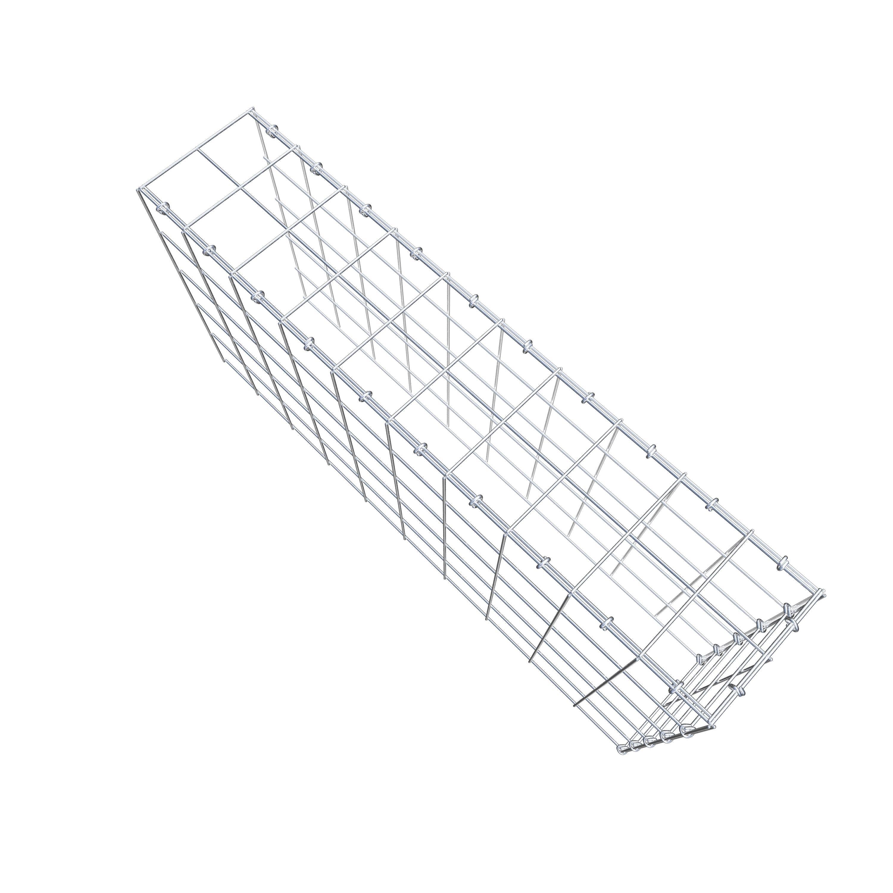 Gabião Tipo 4 100 cm x 50 cm x 20 cm (C x A x P), malhagem 10 cm x 10 cm, anel C