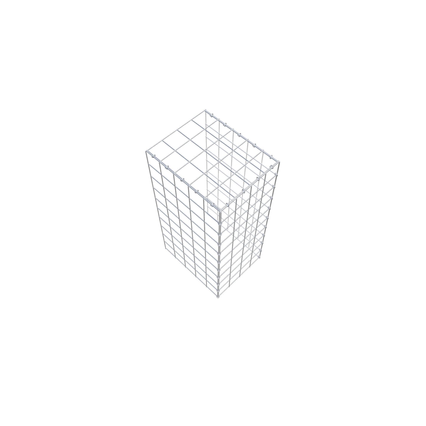 Gavión complementario de tipo 4 100 cm x 50 cm x 40 cm (L x A x P), malla 10 cm x 10 cm, anillo en C