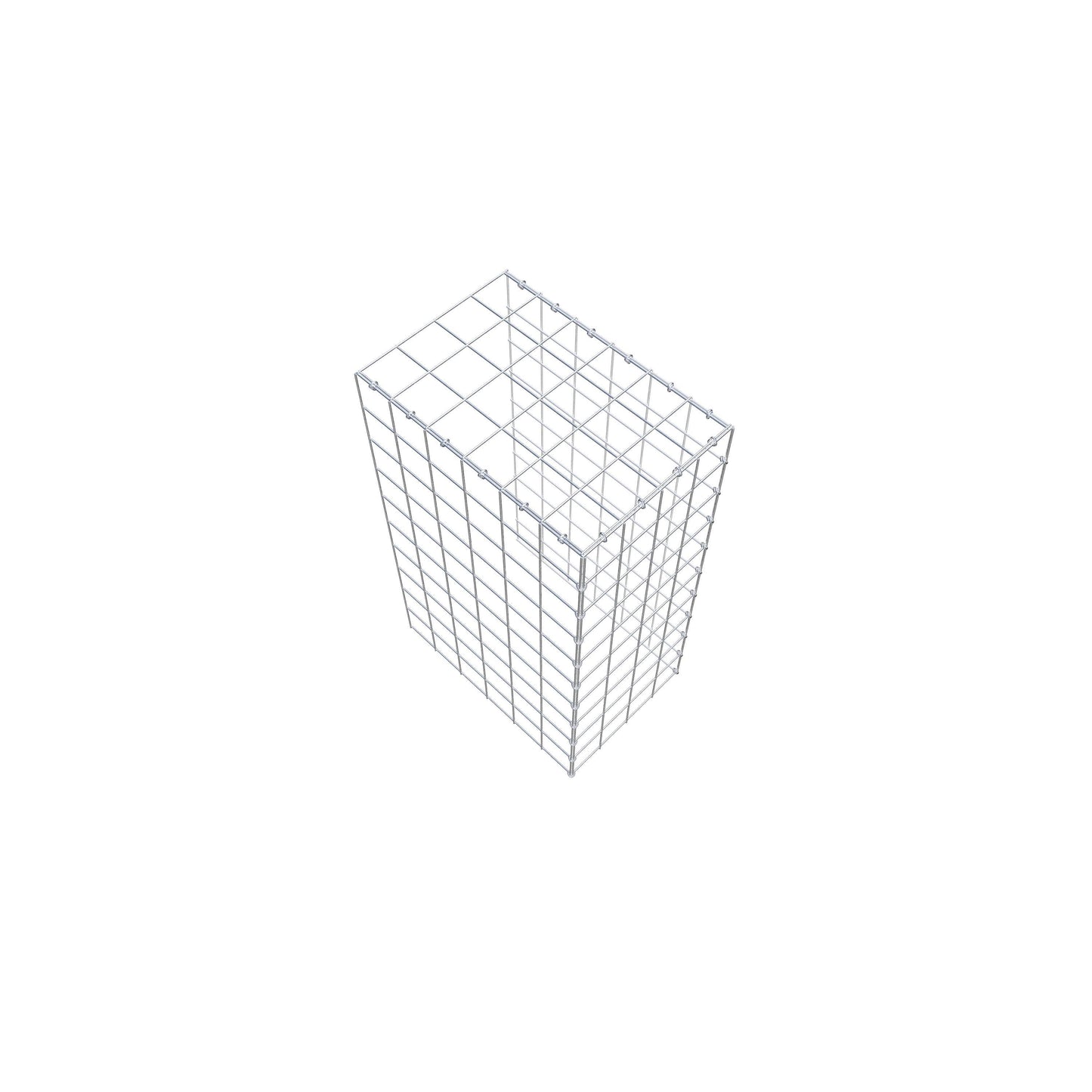 Gabião Tipo 4 100 cm x 60 cm x 40 cm (C x A x P), malhagem 10 cm x 10 cm, anel C
