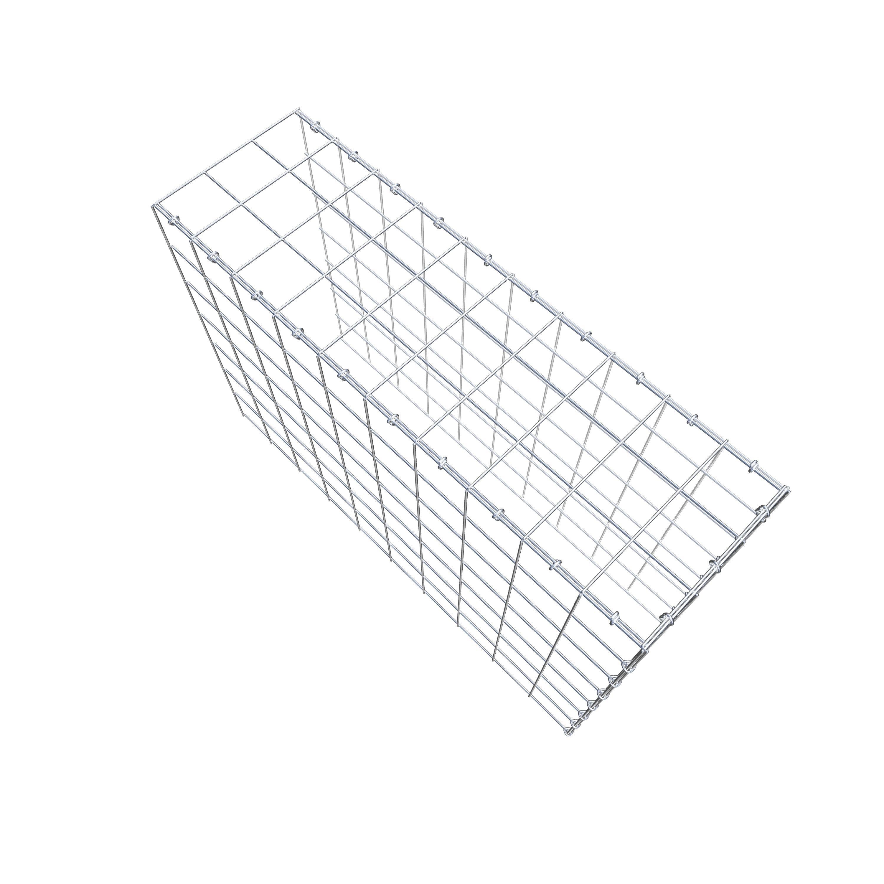 Anbaugabione Typ 4 100 cm x 70 cm x 30 cm (L x H x T), Maschenweite 10 cm x 10 cm, C-Ring