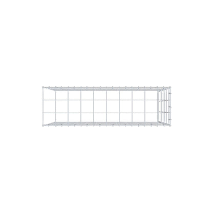Monteret gabion type 4 100 cm x 70 cm x 30 cm (L x H x D), maskestørrelse 10 cm x 10 cm, C-ring