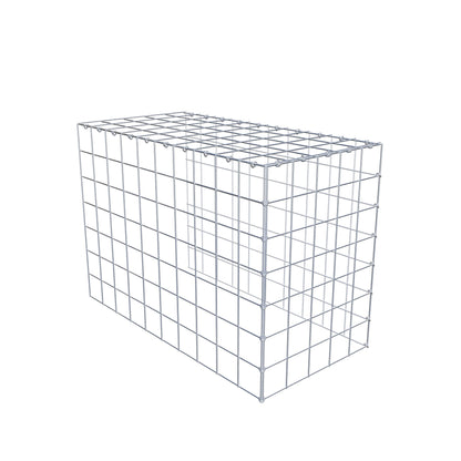 Anbaugabione Typ 4 100 cm x 70 cm x 50 cm (L x H x T), Maschenweite 10 cm x 10 cm, C-Ring