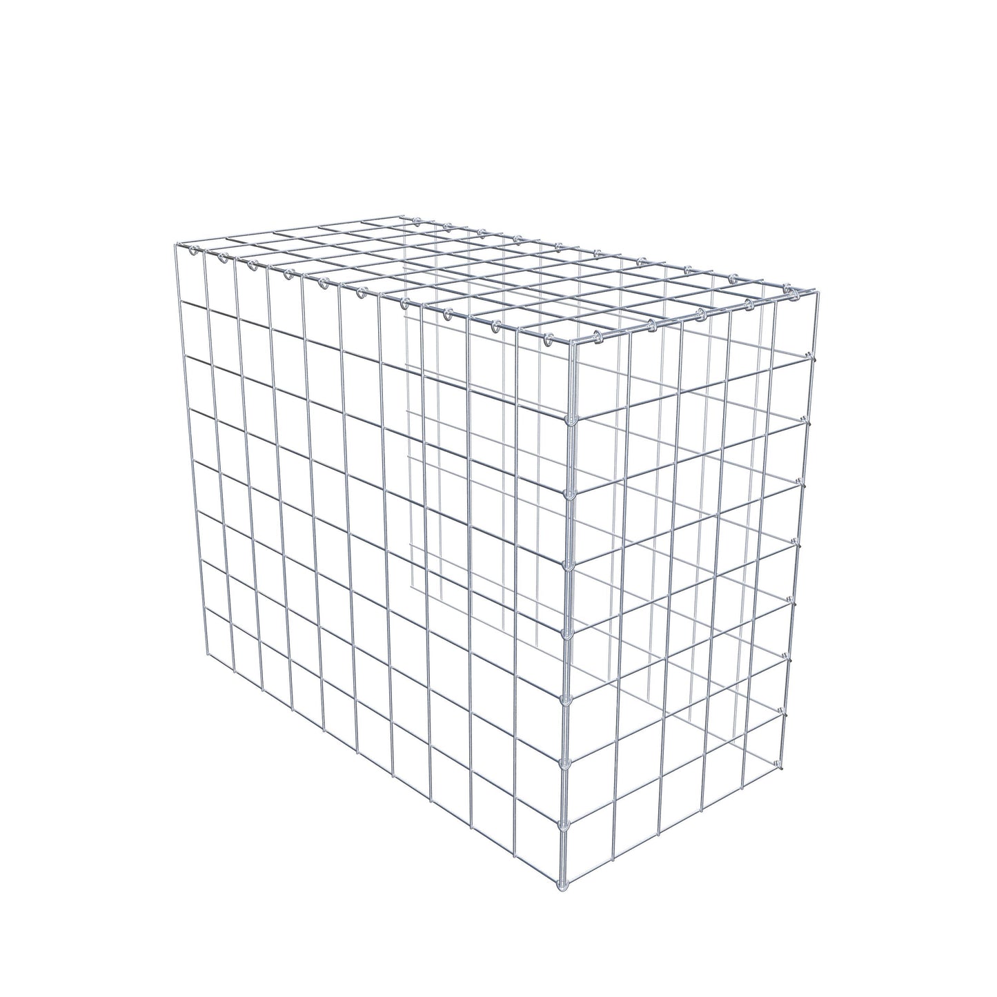Gabião Tipo 4 100 cm x 80 cm x 50 cm (C x A x P), malhagem 10 cm x 10 cm, anel C