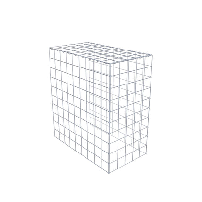 Monteret gabion type 4 100 cm x 90 cm x 50 cm (L x H x D), maskestørrelse 10 cm x 10 cm, C-ring