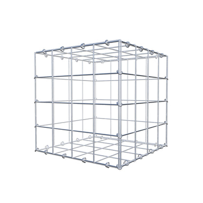 Gabion 40 cm x 40 cm x 40 cm (L x H x P), mailles 10 cm x 10 cm, anneau en C