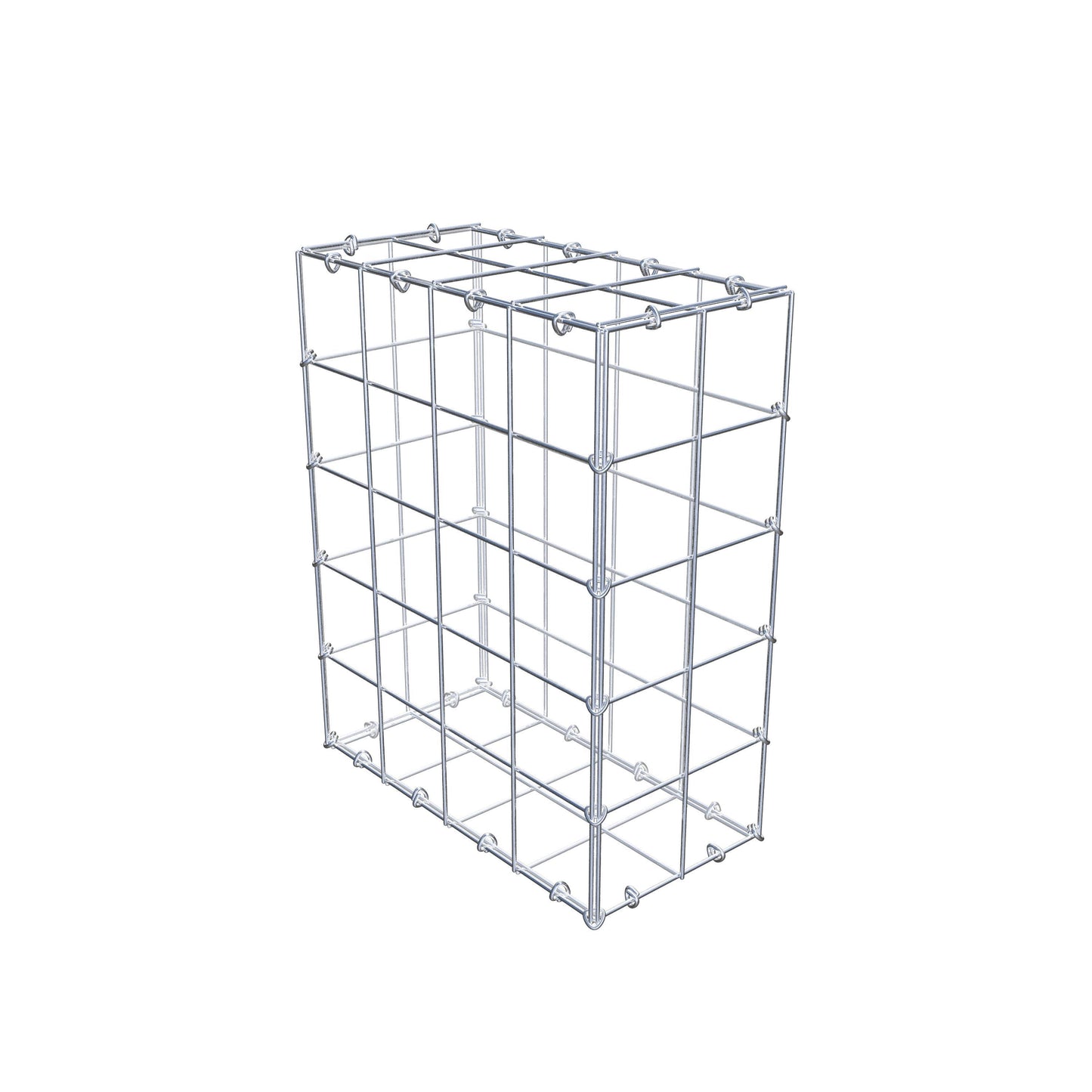 Gabion 50 cm x 40 cm x 20 cm (L x H x D), maskstorlek 10 cm x 10 cm, C-ring