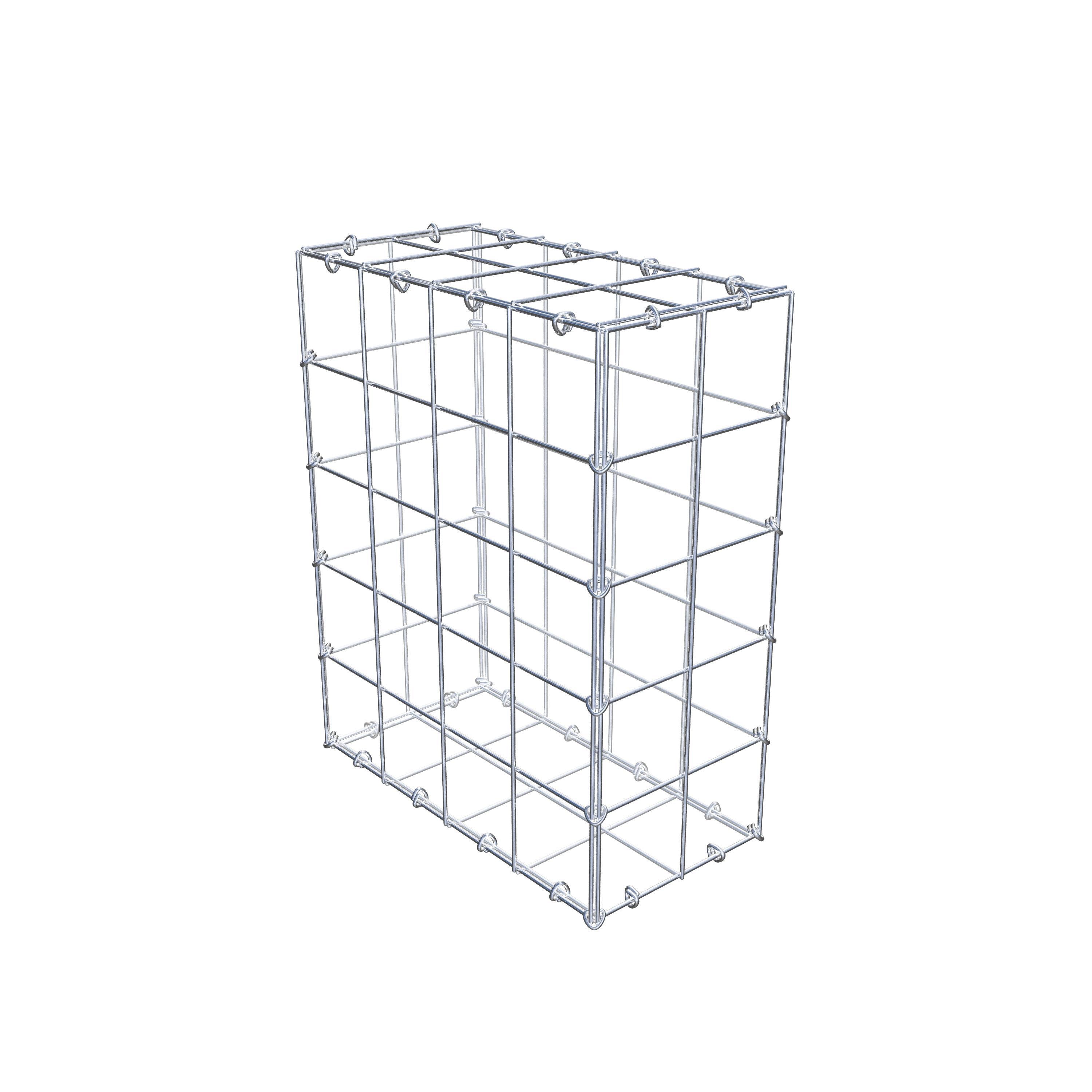 Gabion 50 cm x 40 cm x 20 cm (L x H x D), mesh size 10 cm x 10 cm, C-ring