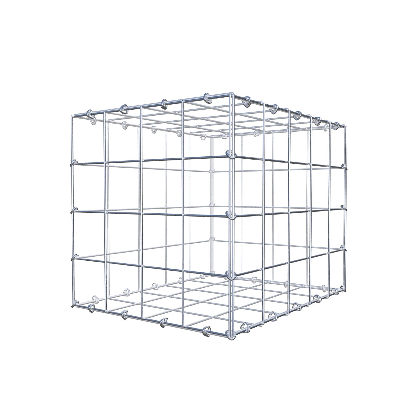Gabion 50 cm x 40 cm x 40 cm (L x H x D), maskstorlek 10 cm x 10 cm, C-ring