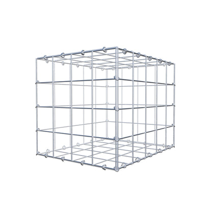 Gabion 50 cm x 40 cm x 40 cm (L x H x D), maskstorlek 10 cm x 10 cm, C-ring