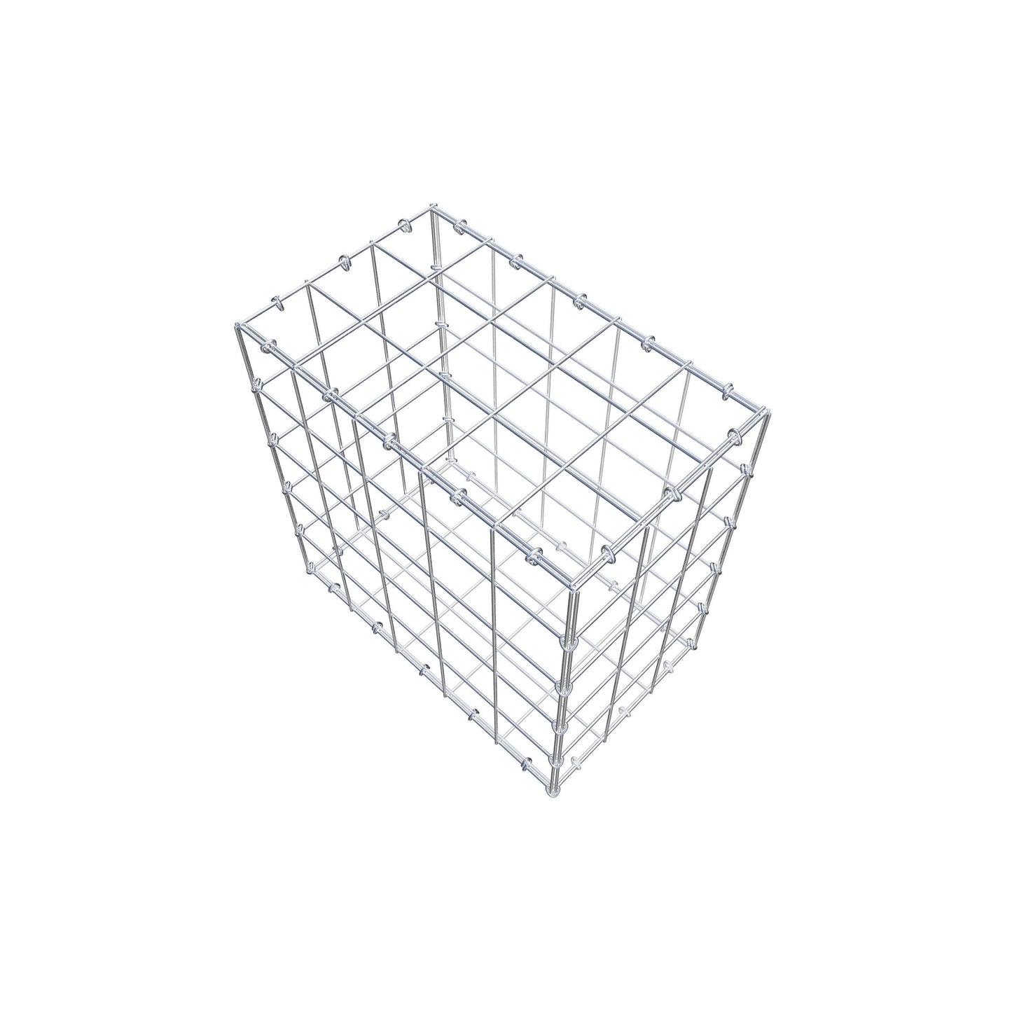 Gabion 50 cm x 50 cm x 30 cm (L x H x P), mailles 10 cm x 10 cm, anneau en C
