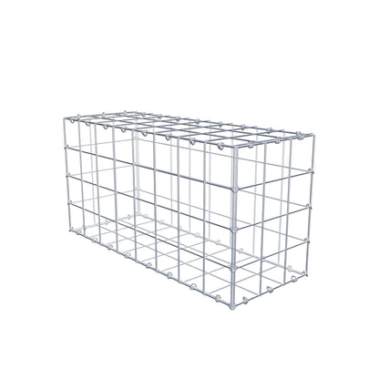 Gabion 80 cm x 40 cm x 30 cm (L x H x D), mesh size 10 cm x 10 cm, C-ring