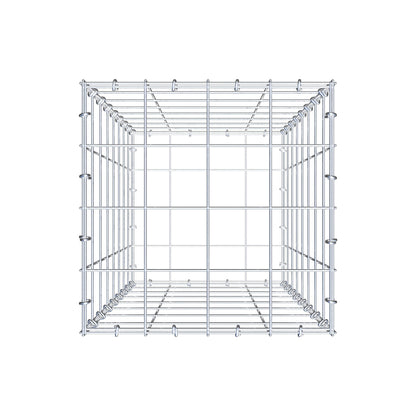 Gabion 80 cm x 40 cm x 40 cm (L x H x D), maskstorlek 10 cm x 10 cm, C-ring