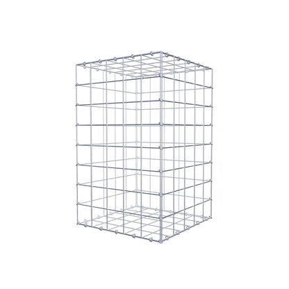Gabion 80 cm x 50 cm x 50 cm (L x H x P), mailles 10 cm x 10 cm, anneau en C