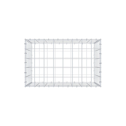 Gabion 80 cm x 50 cm x 50 cm (L x H x P), mailles 10 cm x 10 cm, anneau en C