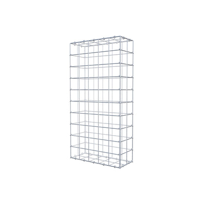 Gabion 100 cm x 20 cm x 50 cm (L x H x D), maskstorlek 10 cm x 10 cm, C-ring