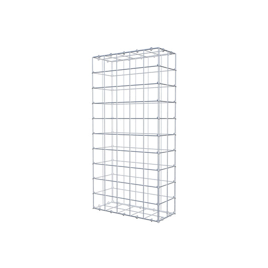 Gabion 100 cm x 20 cm x 50 cm (L x H x D), maskestørrelse 10 cm x 10 cm, C-ring