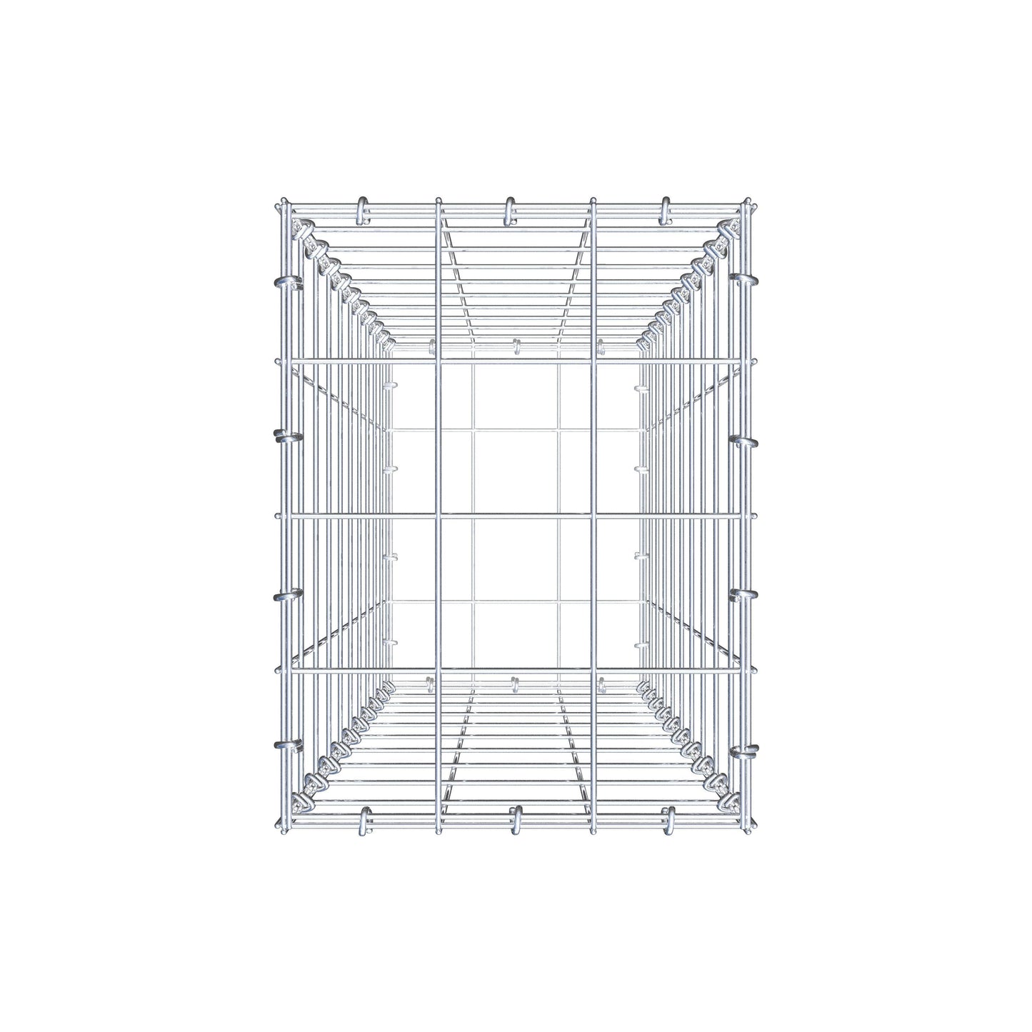 Gabione 100 cm x 30 cm x 40 cm (L x H x T), Maschenweite 10 cm x 10 cm, C-Ring