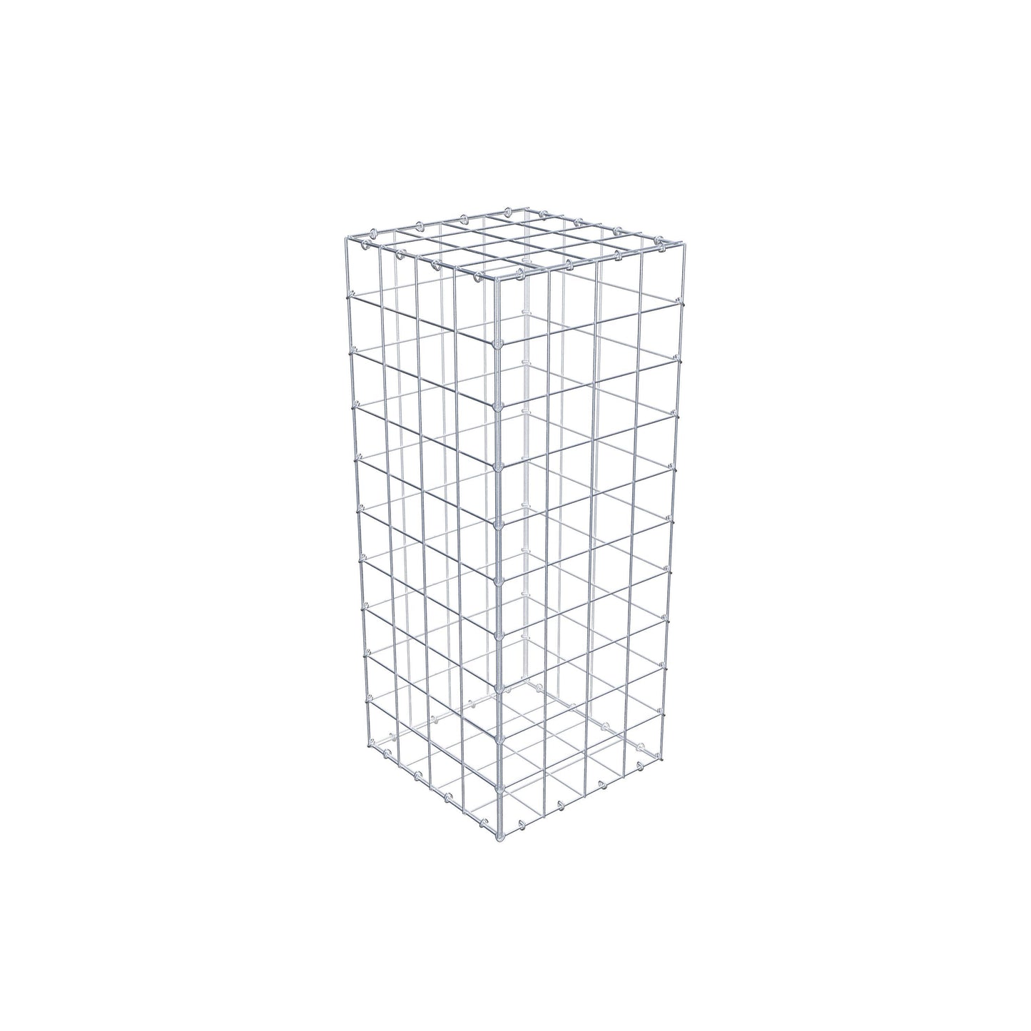 Gabion 100 cm x 40 cm x 40 cm (L x H x P), mailles 10 cm x 10 cm, anneau en C