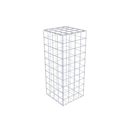 Gabion 100 cm x 40 cm x 40 cm (L x H x P), mailles 10 cm x 10 cm, anneau en C