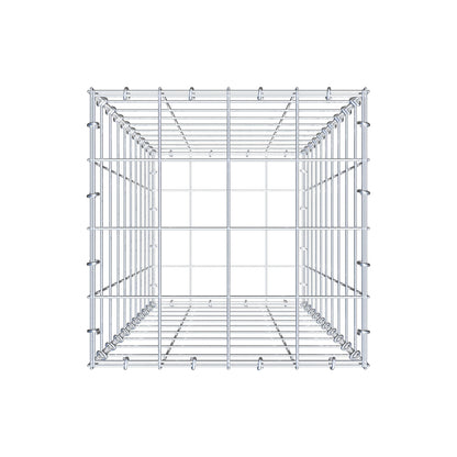 Gabion 100 cm x 40 cm x 40 cm (L x H x P), mailles 10 cm x 10 cm, anneau en C