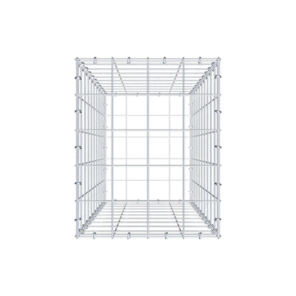 Gabbione 100 cm x 40 cm x 50 cm (L x H x P), maglia 10 cm x 10 cm, anello a C