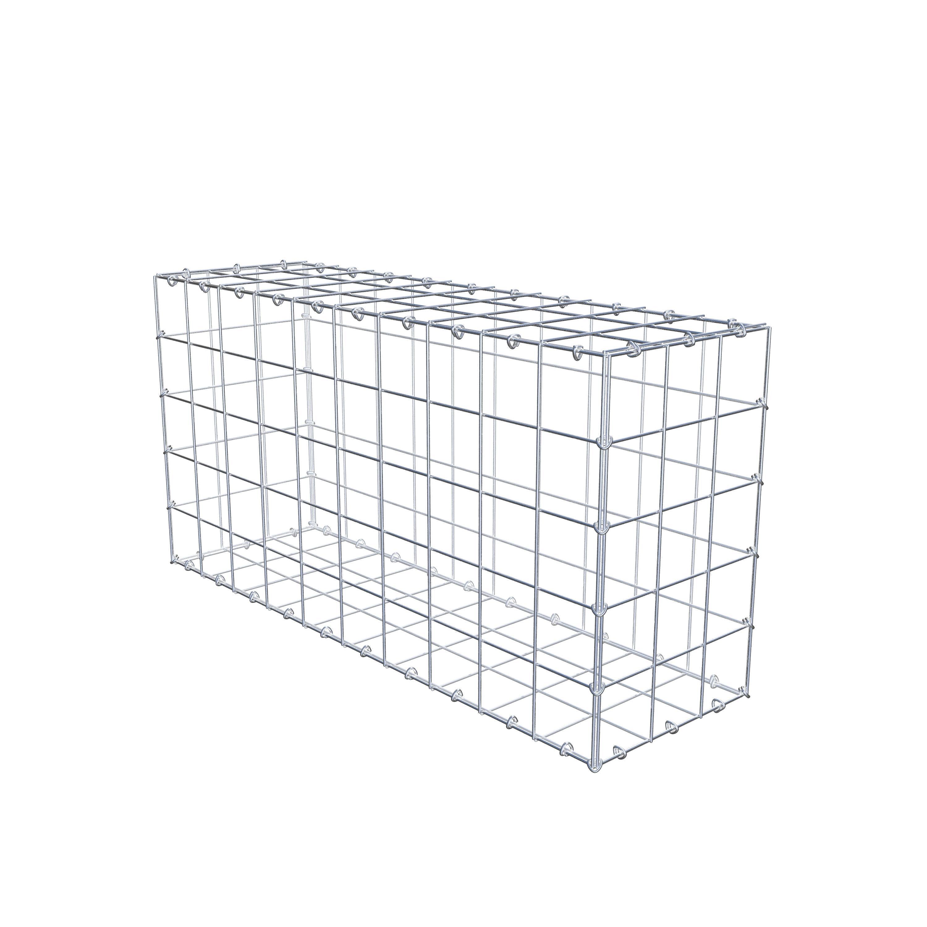 Gabion 100 cm x 50 cm x 30 cm (L x H x D), mesh size 10 cm x 10 cm, C-ring