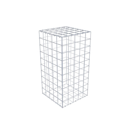 Gabion 100 cm x 50 cm x 50 cm (L x H x P), mailles 10 cm x 10 cm, anneau en C
