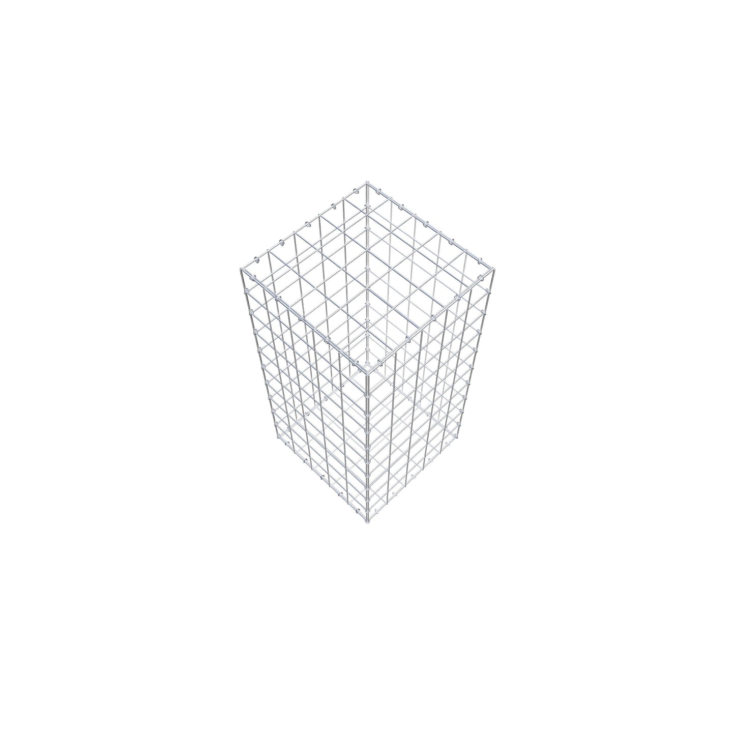 Gabion 100 cm x 50 cm x 50 cm (L x H x P), mailles 10 cm x 10 cm, anneau en C