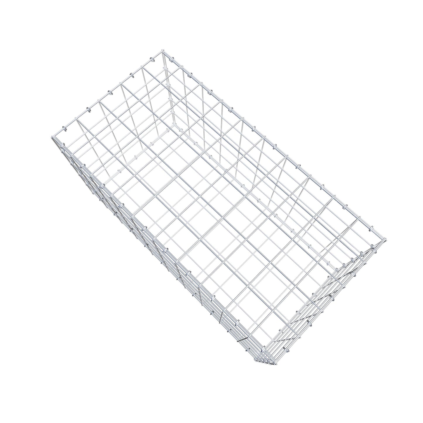 Gabion 100 cm x 50 cm x 50 cm (L x H x P), mailles 10 cm x 10 cm, anneau en C