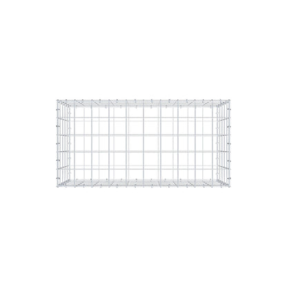 Gabion 100 cm x 50 cm x 50 cm (L x H x P), mailles 10 cm x 10 cm, anneau en C