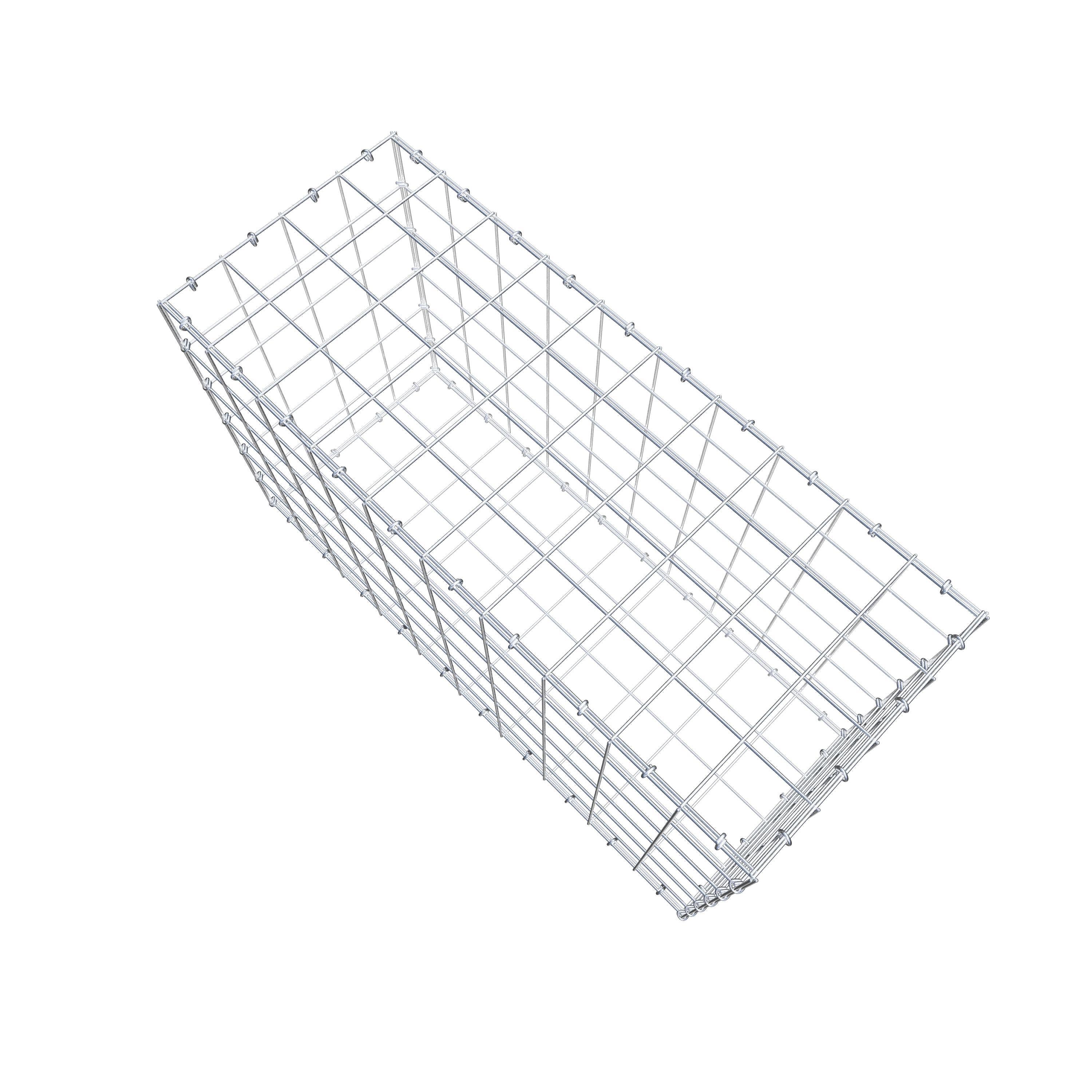 Gabione 100 cm x 60 cm x 40 cm (L x H x T), Maschenweite 10 cm x 10 cm, C-Ring