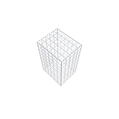 Gabione 100 cm x 60 cm x 50 cm (L x H x T), Maschenweite 10 cm x 10 cm, C-Ring