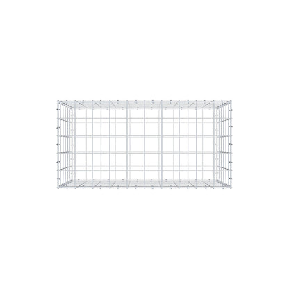 Gabione 100 cm x 60 cm x 50 cm (L x H x T), Maschenweite 10 cm x 10 cm, C-Ring