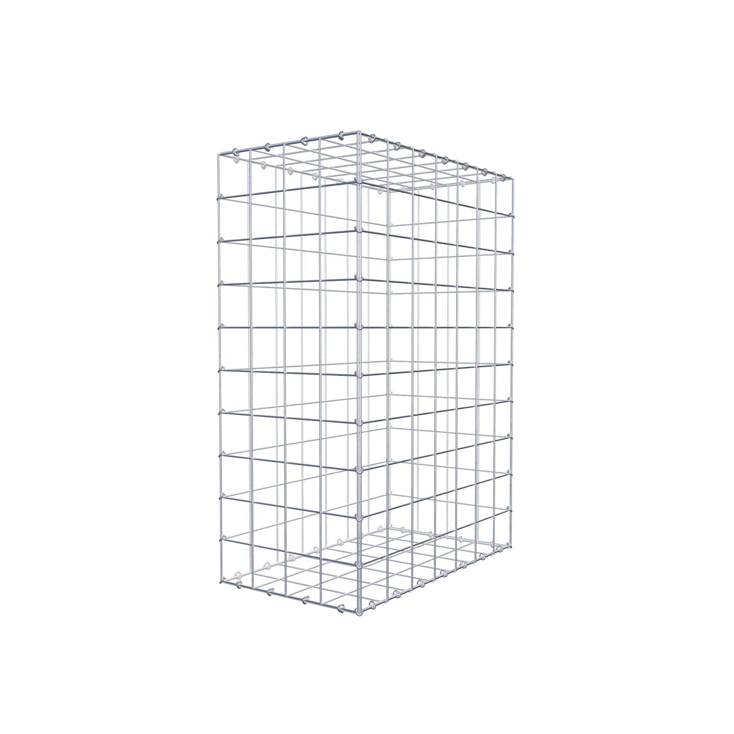 Gabion 100 cm x 70 cm x 40 cm (L x H x D), maskstorlek 10 cm x 10 cm, C-ring