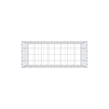 Gabion 100 cm x 70 cm x 40 cm (L x H x D), maskstorlek 10 cm x 10 cm, C-ring