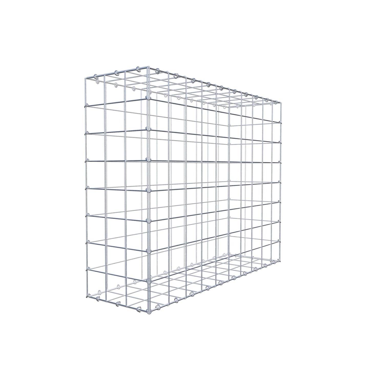 Gabion 100 cm x 80 cm x 30 cm (L x H x D), mesh size 10 cm x 10 cm, C-ring