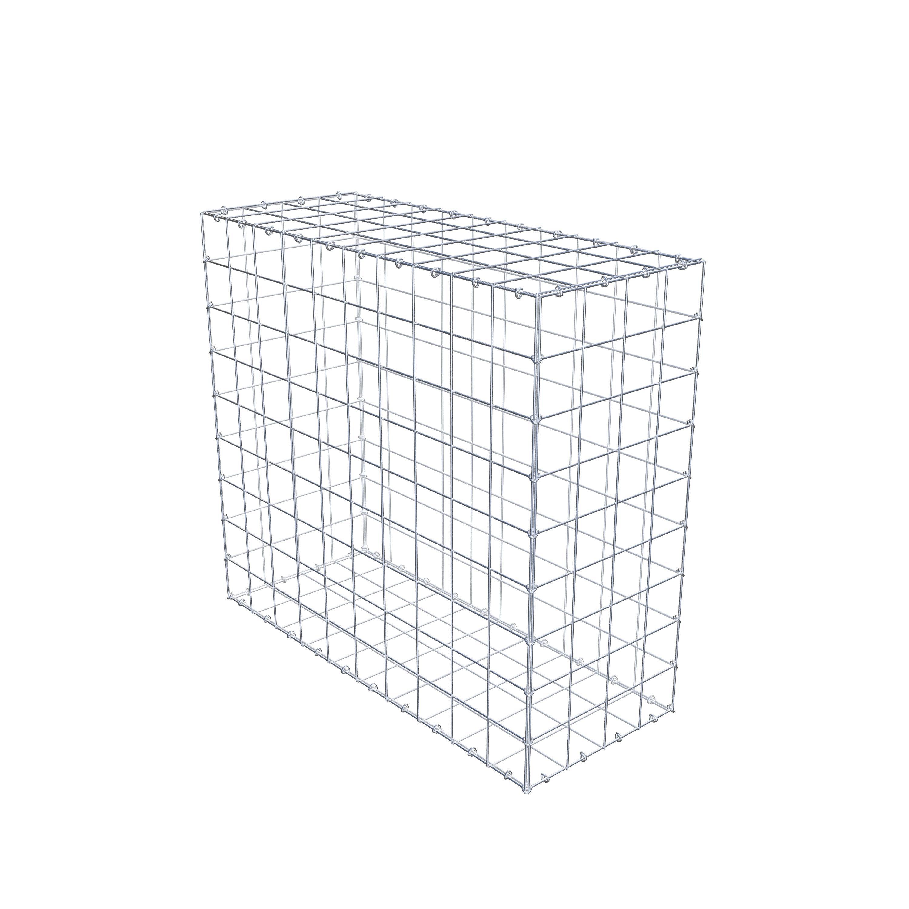 Gabion 100 cm x 90 cm x 40 cm (L x H x D), mesh size 10 cm x 10 cm, C-ring