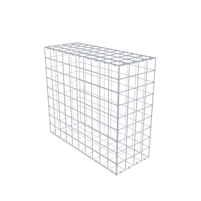 Gabion 100 cm x 90 cm x 40 cm (L x H x D), maskstorlek 10 cm x 10 cm, C-ring