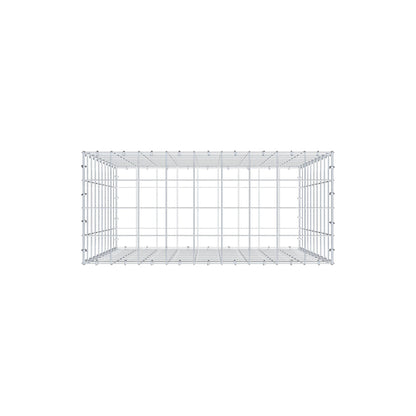 Gabion 100 cm x 90 cm x 40 cm (L x H x D), maskstorlek 10 cm x 10 cm, C-ring