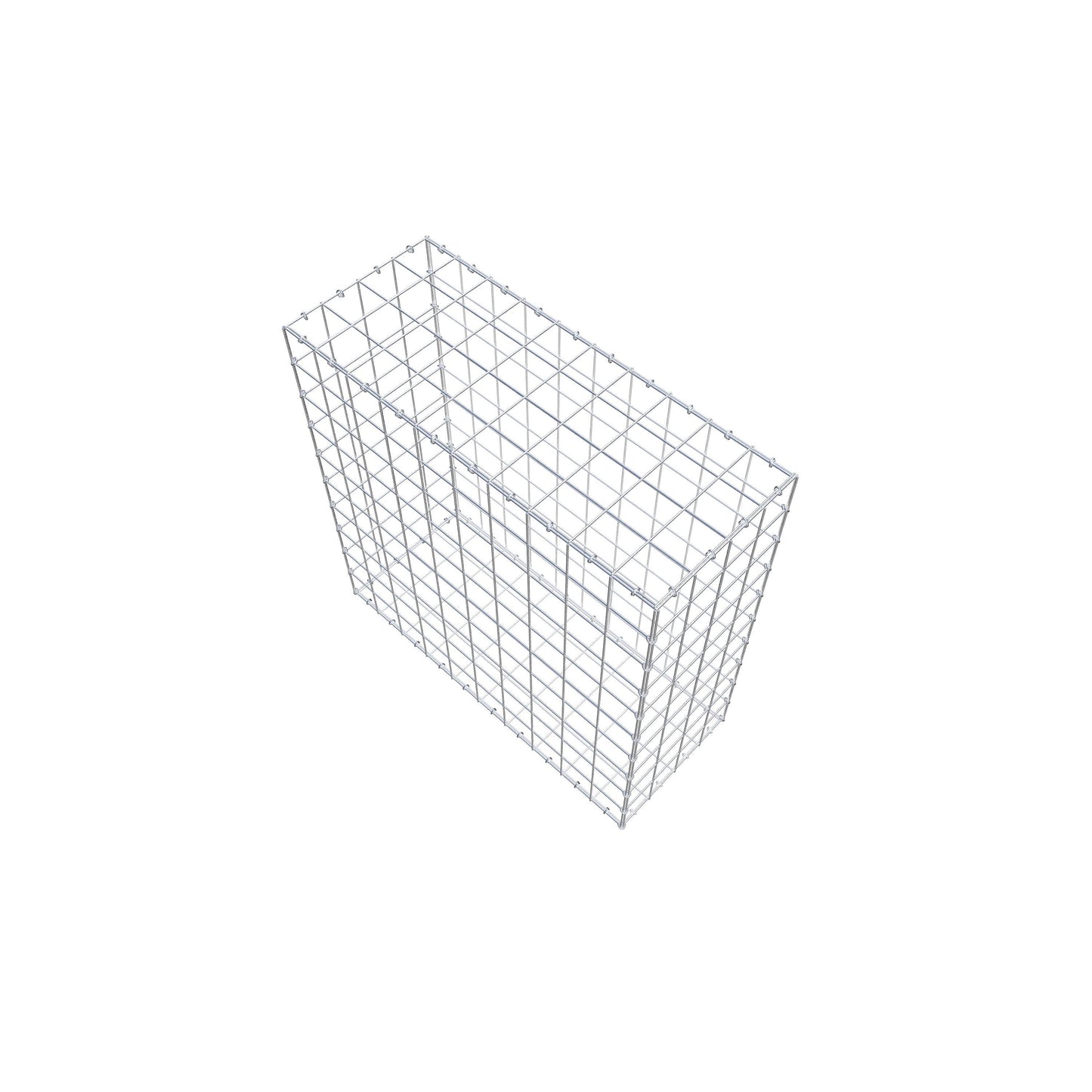 Gabion 100 cm x 100 cm x 40 cm (L x H x P), mailles 10 cm x 10 cm, anneau en C